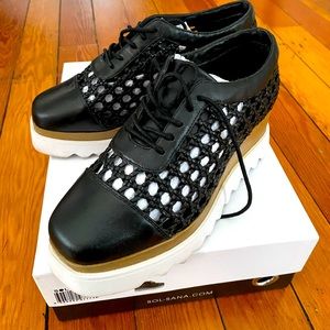 SOL SANA Fremont Wedge Black Size 38 (US 8)